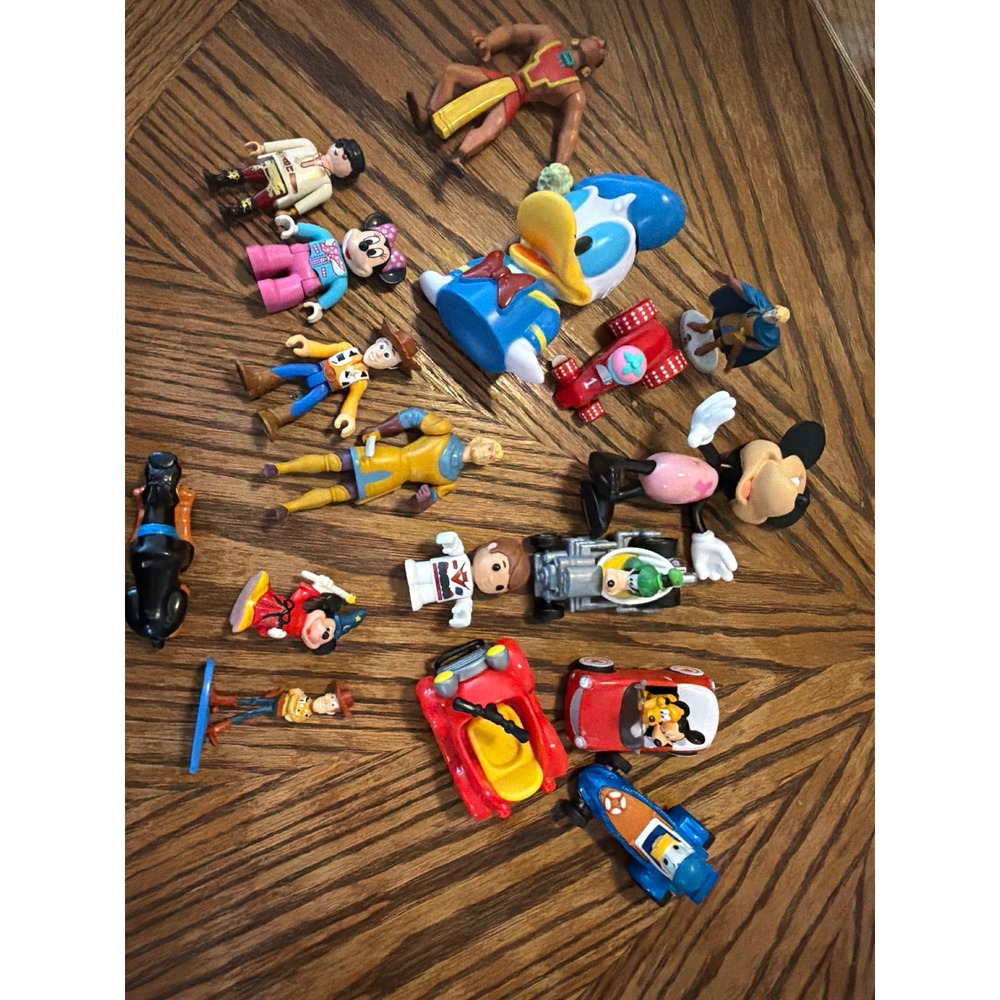 Disney Toy Story Mickey Mouse Donald Duck Figures and Cars Mixed Lot 16pc